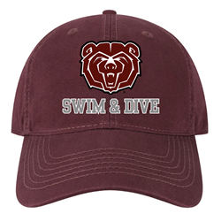 The Game Bear Head Swim & Dive Maroon Hat