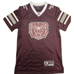 Colosseum Bear Head Maroon Youth Football Jersey