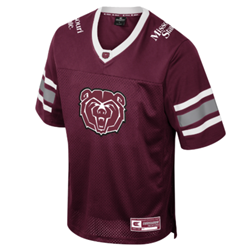 Colosseum Bear Head Maroon Youth Football Jersey