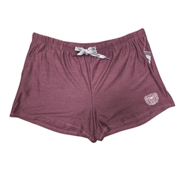 Colosseum Bear Head Ladies Maroon Shorts