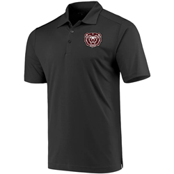 Antigua Black Polo With Bear Head