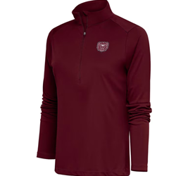 Antigua Bear Head  Women's Maroon  Quarter Zip