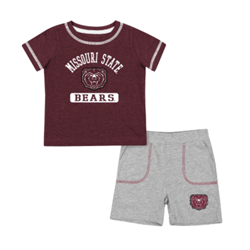 Colosseum Missouri State Bears Infant Tee and Shorts Set