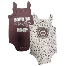 Colosseum 2 PK Maroon and White Onesies