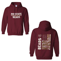 Original Bearwear MO State Bears American Flag Hoodie