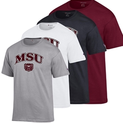 Champion MSU Bear Head Short Sleeve Tee