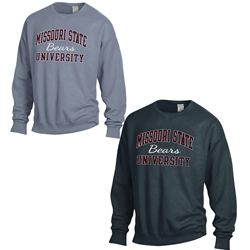 Comfort Wash Missouri State University Bears Crewneck