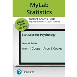 STATISTICS FOR PSYCHOLOGY MYLAB ACCESS