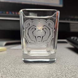 JEI Bear Head Square Shot Glass