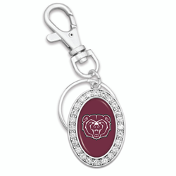 From The Heart Bear Head Crystal Keychain