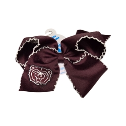 Divine Creations Maroon Bear Head Bow Large