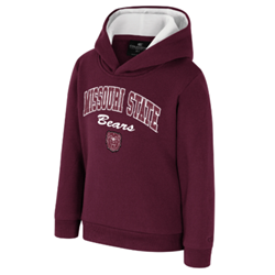 Colosseum Missouri State Bears Bear Head Youth Maroon Hoodie