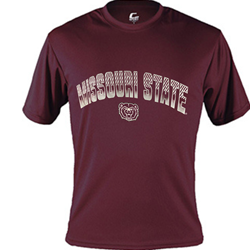 Colosseum Missouri State Bear Head Youth Maroon Short Sleeve Shirt