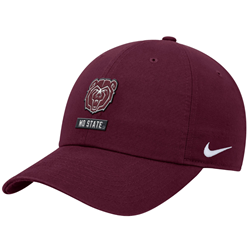 Nike Bear Head Mo State Maroon Cap