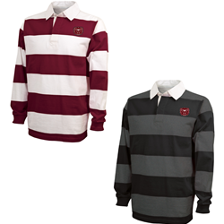 Charles River Bear Head Striped Rugby Tee