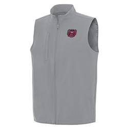 Antigua Bear Head Men's Gray Vest