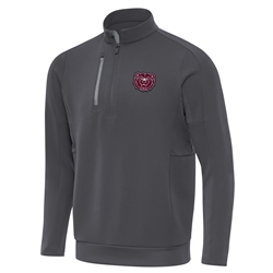 Antigua Bear Head Black Quarter Zip