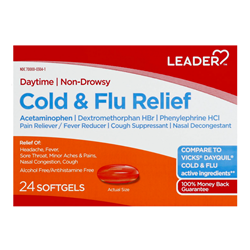 Leader Daytime Cold & Flu Relief 24 Pack
