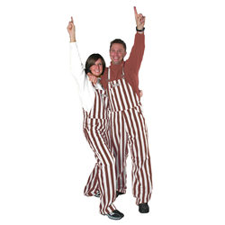 Game Bibs Maroon & White Stripe Bibs