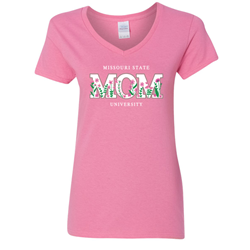 Original BearWear Missouri State Mom University Ladies Pink V-neck