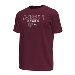 Under Armour MSU Bears Bear Head Maroon Tee