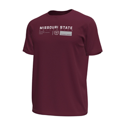 Under Armour Missouri State University Bears Established 1905 Bear Head Maroon Tee