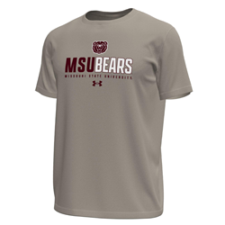 Under Armour Bear Head MSU Bears Missouri State University Tan Tee