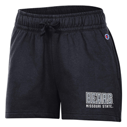Champion Bears Missouri State Black Ladies Shorts