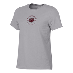 Gear Missouri State 1905 Bear Head University Ladies Oxford Tee