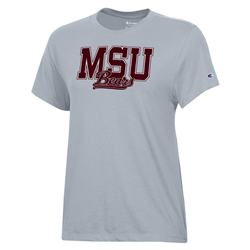 Champion MSU Bears Ladies Silver Tee