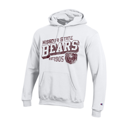 Champion Missouri State Bears est. 1905 Bear Head White Hoodie