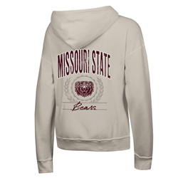 Champion Missouri State Bear Head Bears Ladies Khaki Hoodie Pull Zip