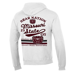 Comfort Wash Bear Nation White Hoodie
