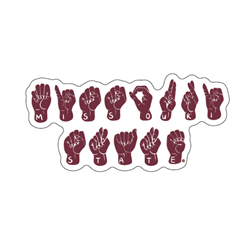 SDS ASL Missouri State 3.5" Sticker