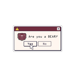 SDS Are You A Bear? 2" Sticker