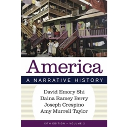 STREAMLINED HST 122 AMERICA: A NARRATIVE HISTORY VOL 2 + INQUIZITIVE