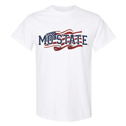 Original BearWear Mo State American Flag White Tee