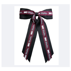 USA MO State Mini 2-Tone Black Cheer Bow