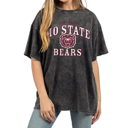 Chicka-d Est. 1905 Mo State Bear Head Bears Ladies Gray Tee