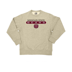 CI Sport Missouri State Bears Bear Head Oat White Crewneck
