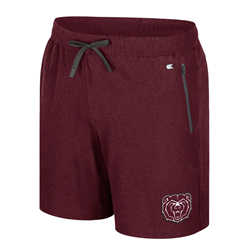 Colosseum Bear Head Men's Maroon Shorts
