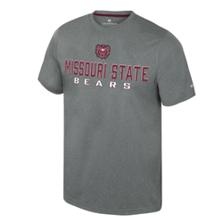 Colosseum Bear Head Missouri State Bears Men's Gray Tee