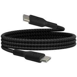 BELKIN BRAIDED BOOSTCHARGE USB-C TO USB-C CABLE (1 METER / 3.3 FOOT, BLACK)