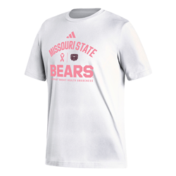 Adidas Missouri State Bears Support Breast Health Awareness White Tee