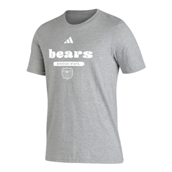 Adidas Bears Missouri State Bear Head Gray Tee