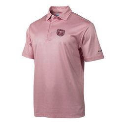 Columbia Bear Head Men's Maroon and White Flex Polo