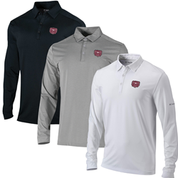 Columbia Bear Head Long Sleeve Polo
