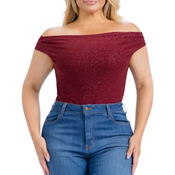 Curvy Glitter Bodysuit