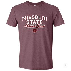 Original BearWear Missouri State Mama Bear Heathered Maroon Tee