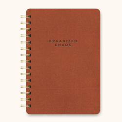 Studio Oh! Organized Chaos Brown Notebook